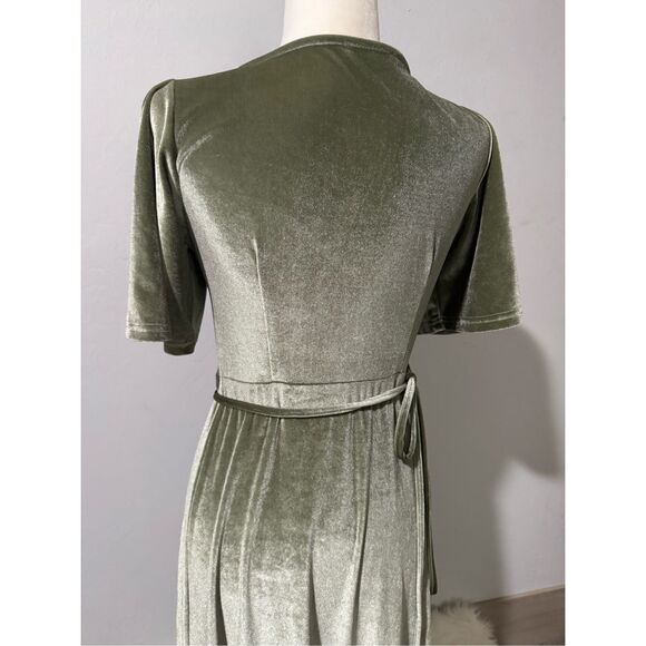 Baltic Born Velvet wrap dress S - Picture 7 of 10